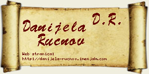 Danijela Ručnov vizit kartica